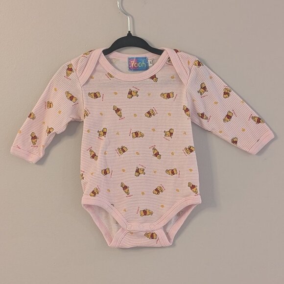 3/$10 💛 Winnie the Pooh Long Sleeve Bodysuit | 3-6M - Picture 1 of 7